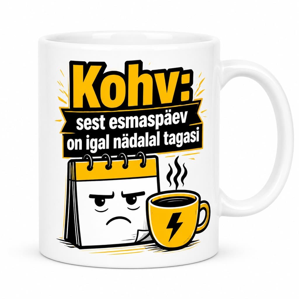 Tass – Kohv: sest esmaspäev on alati tagasi